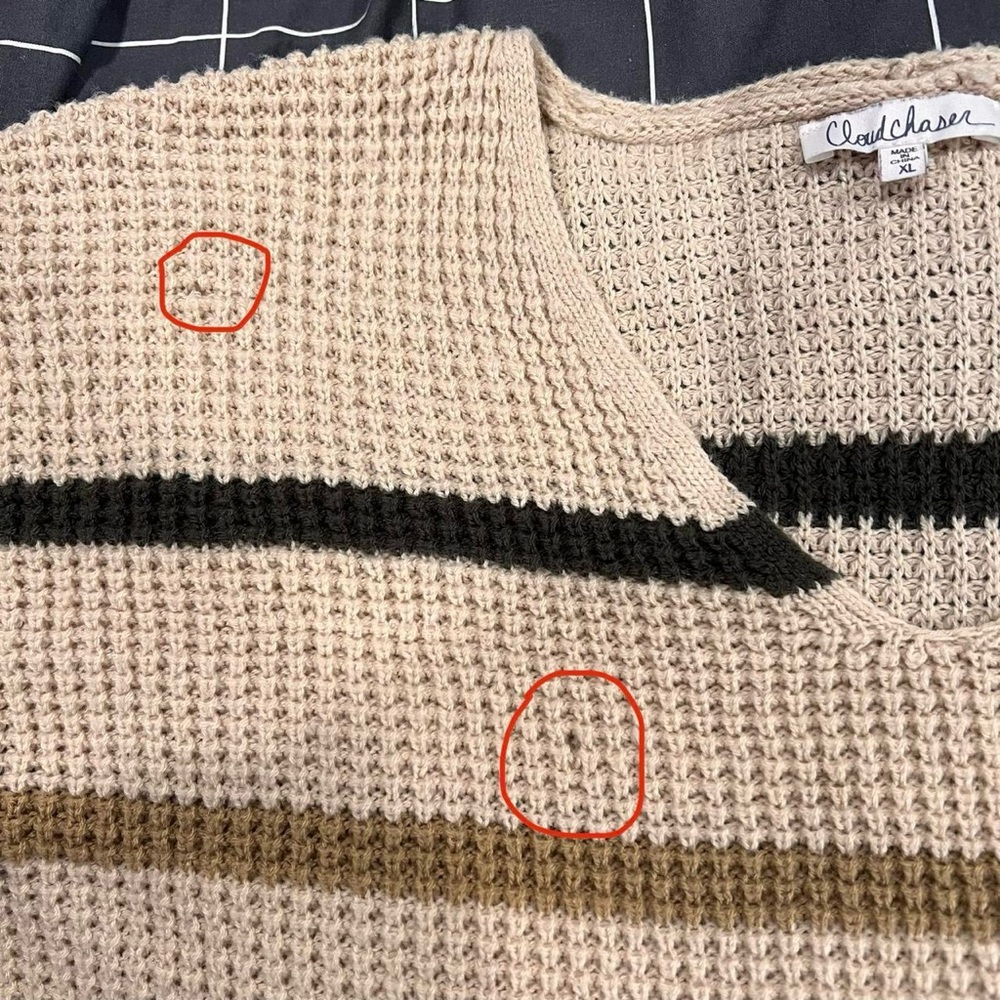 BOHO STYLE STRIPED SWEATER - Picture 4 of 4
